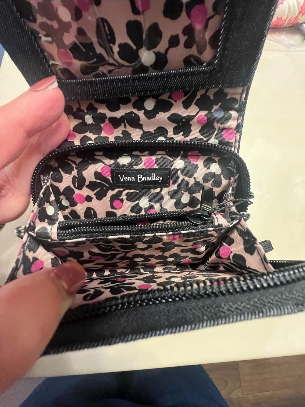 NWT Vera Bradley RFID card case:wallet gray - Picture 9 of 11